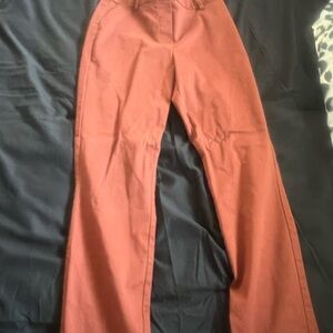 Rust Flared Pants